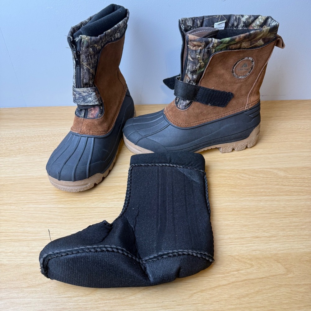 Ozark Trail Suede Winter Duck Boots Mens Size 5 Gorpcore Hunting Camo Hiking - Picture 12 of 12